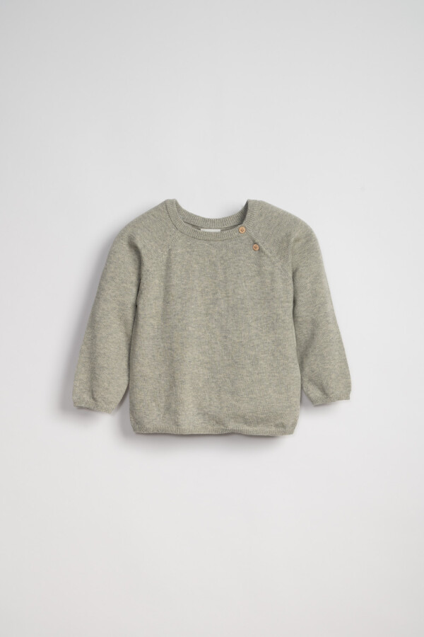Buzo punto Gris Melange