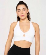 Bra Deportivo Oasis Twist Medium Impact Mujer Classic White