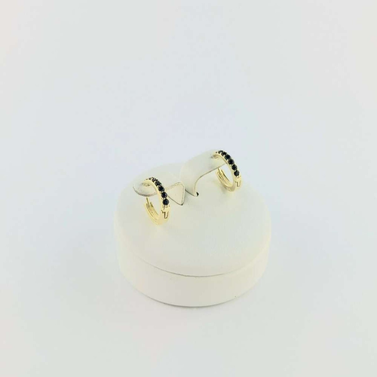 Aros de plata 925 con double de oro - 18 Ktes Y Onix 