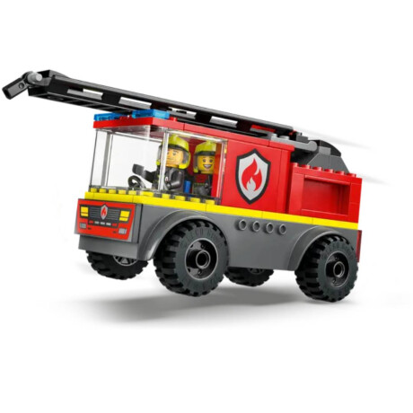 Lego City F1 Camion de Bomberos con escalera 82 Piezas +4 Lego Boys
