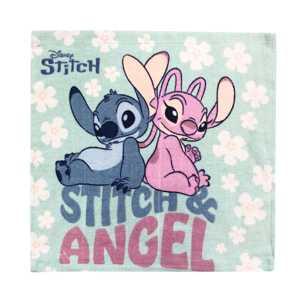 Toalla de Mano Stitch 100% Algodón 30 x 30 cm - MENTA 