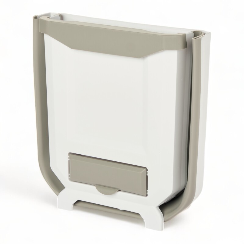 Cesto Basura Colgante Residuos Cocina Plegable Papelera Blanco
