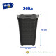 Cesto Para Ropa Organizador Plástico Imitacion Rattan 36lts Cesto Para Ropa Organizador Plástico Imitacion Rattan 36lts