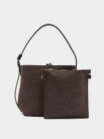 Bolso De Hombro Con Grabado Animal marron