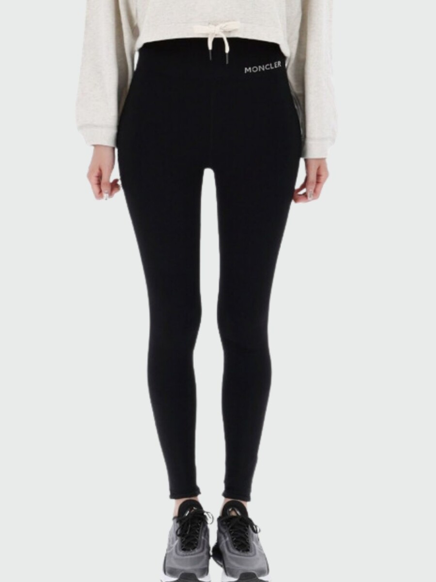 Moncler -Pantalón estilo leggins térmico de nylon - Negro 