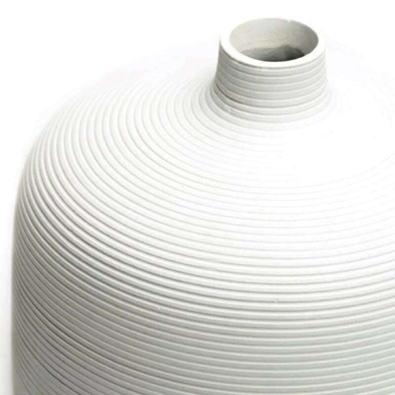 FLORERO CERAMICA D13x25CM BLANCO/NEGRO MATE FLORERO CERAMICA D13x25CM BLANCO/NEGRO MATE