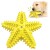 Juguete Perro Dental Morder Higiene Estrella Marina Flotante Color Variante Amarillo