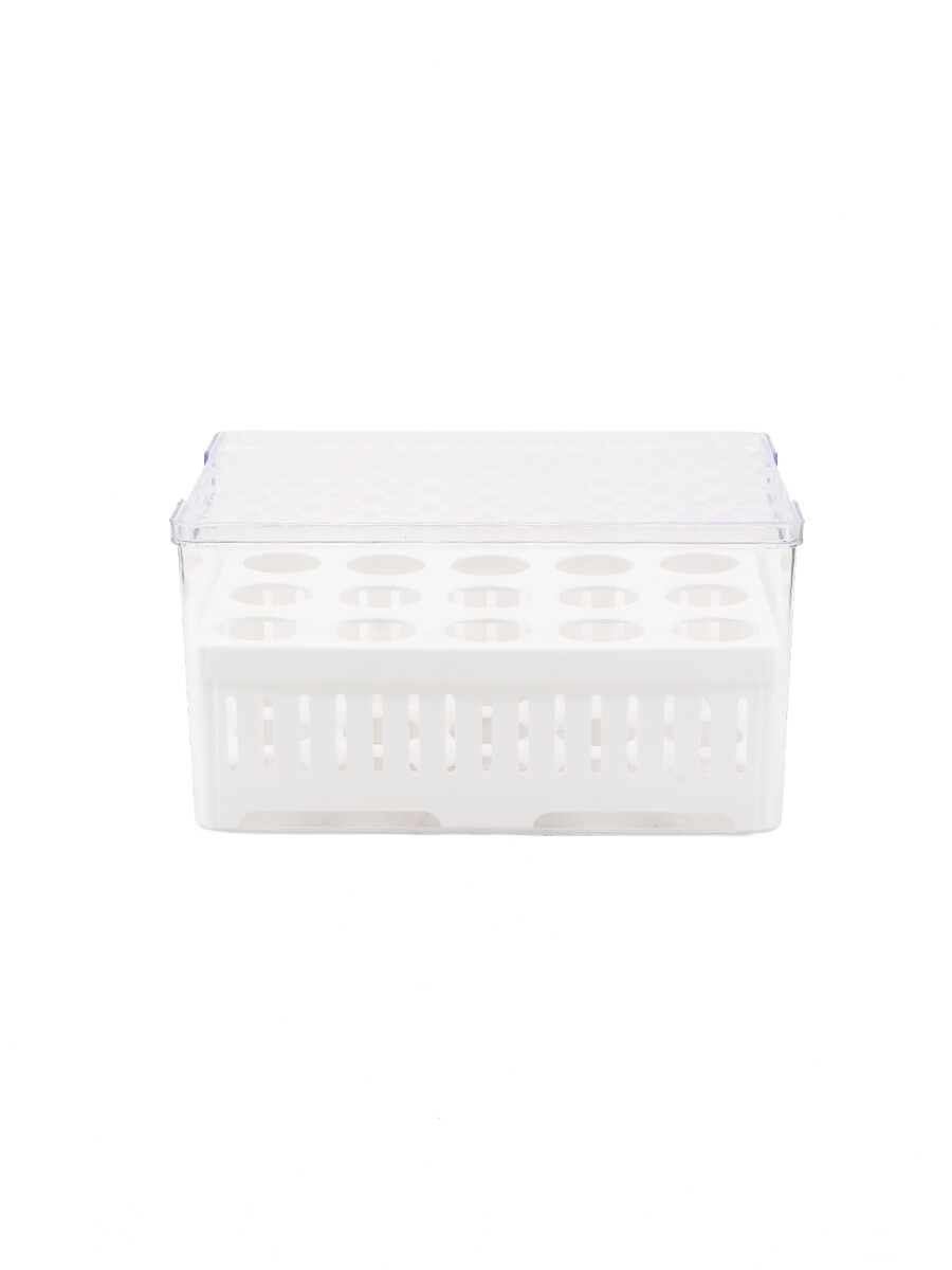 CONTENEDOR PORTA HUEVOS 30 HUEVOS - TRANSPARENTE 