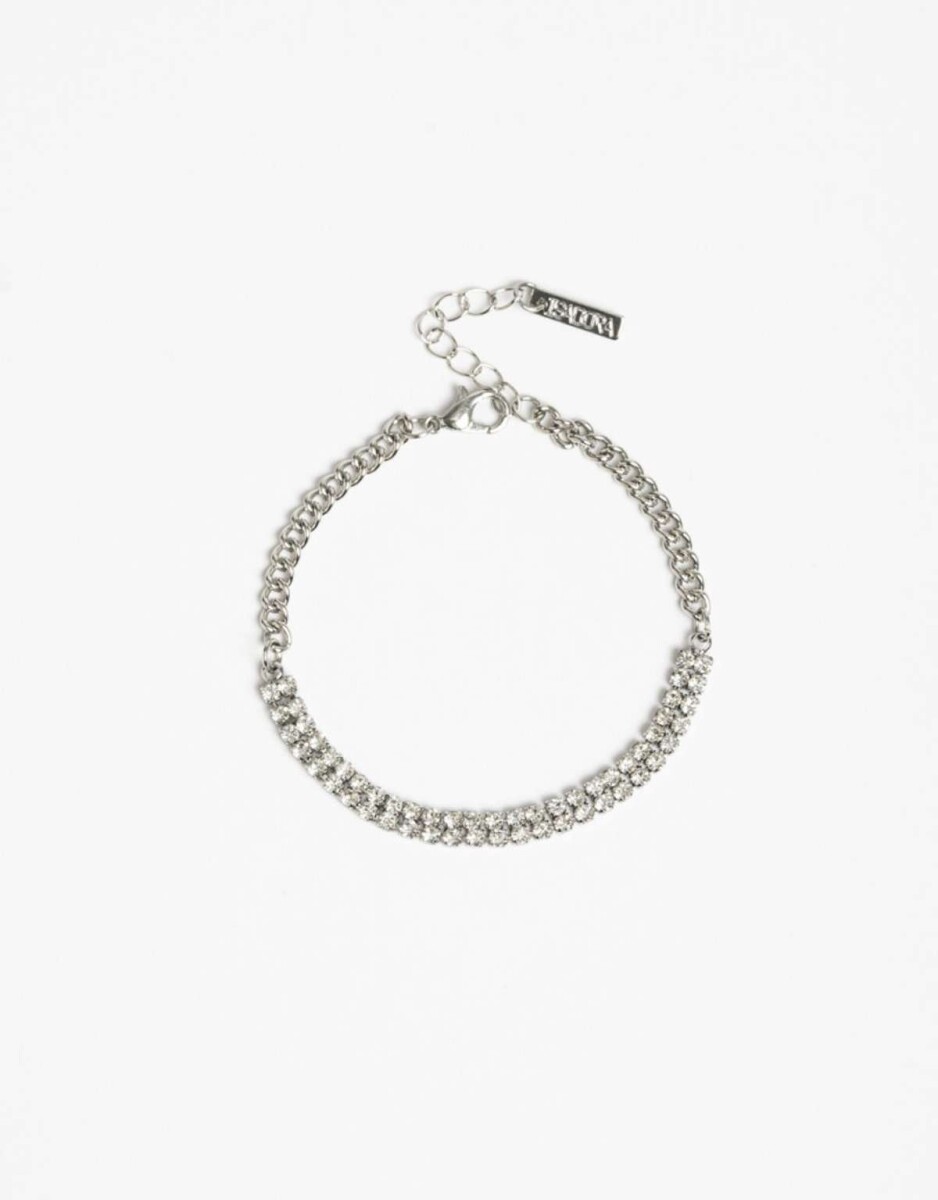 Pulsera Flexible Strass - Cristal 