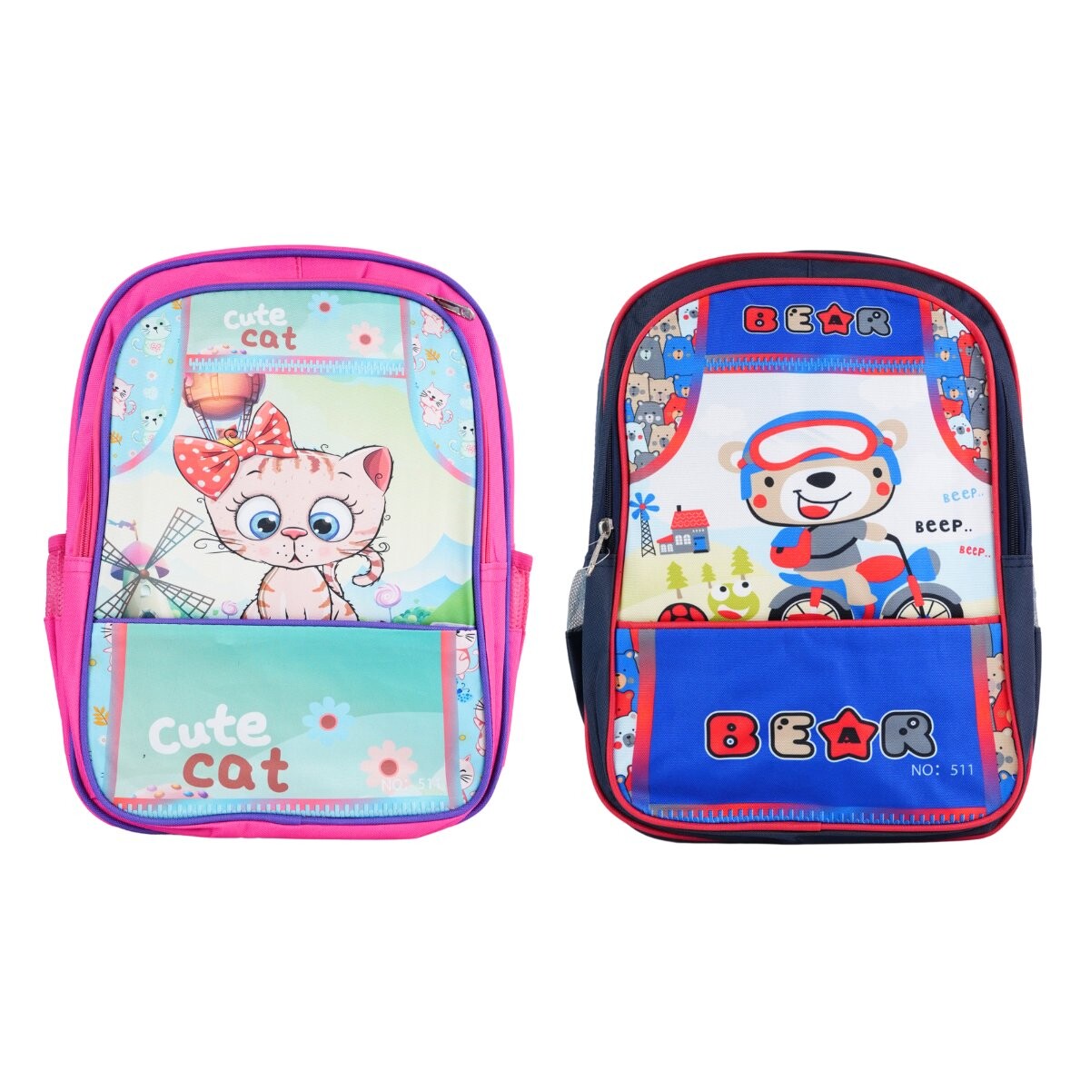 Mochila escolar con diseños 