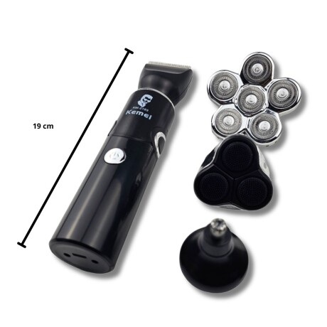 Afeitadora Corta Pelo Barba Multifunción 4en1 KEMEI KM-2193 Negro