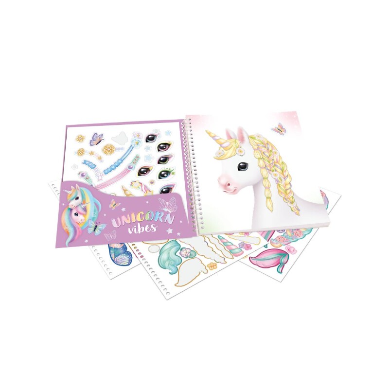Libro con stickers Top Model - Dress me up Unicornio
