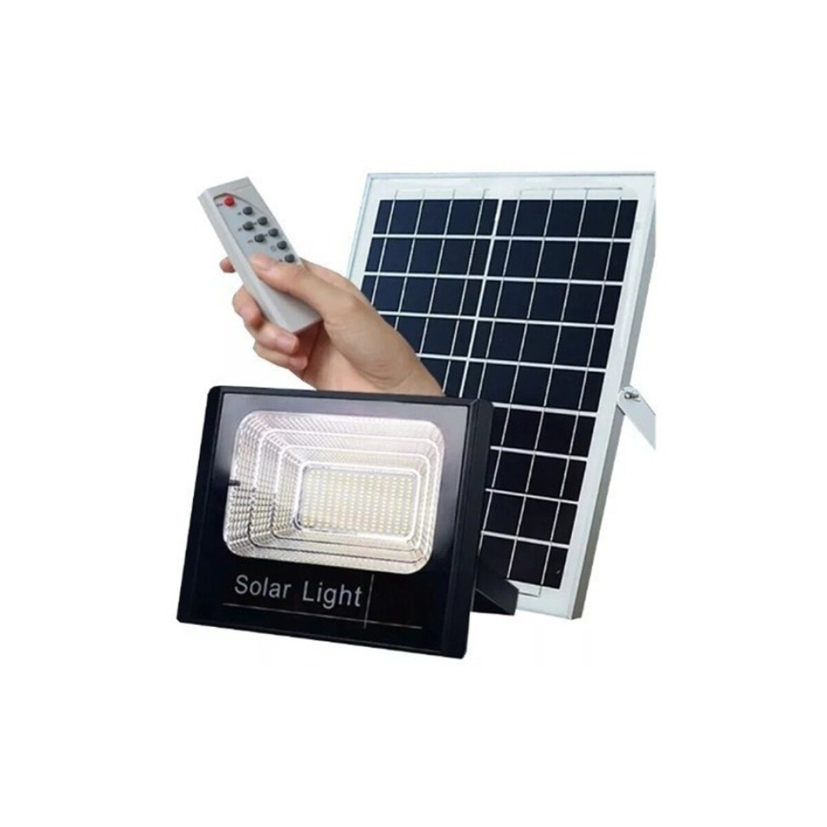 Reflector LED con Panel Solar separado y Control Remoto - 100W 