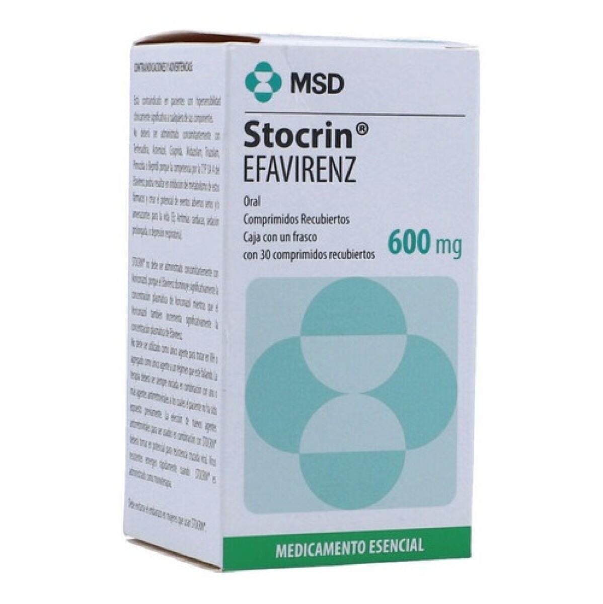 Stocrin 600 Mg. 30 Comp. 