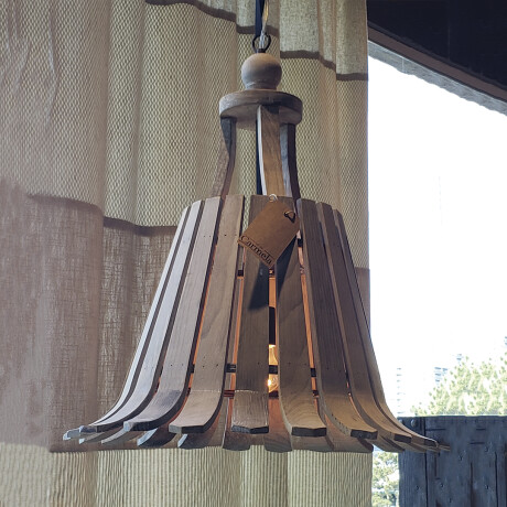 Lámpara de techo en madera color natural Lámpara de techo en madera color natural