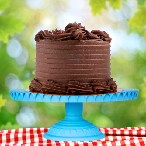 Soporte de Torta Altura Regulable Celeste