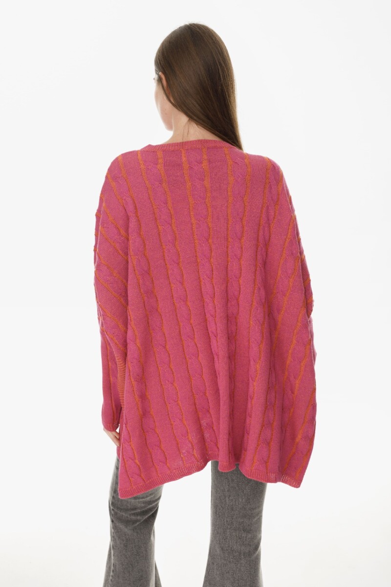 Sweater Oceano Magenta/Naranja