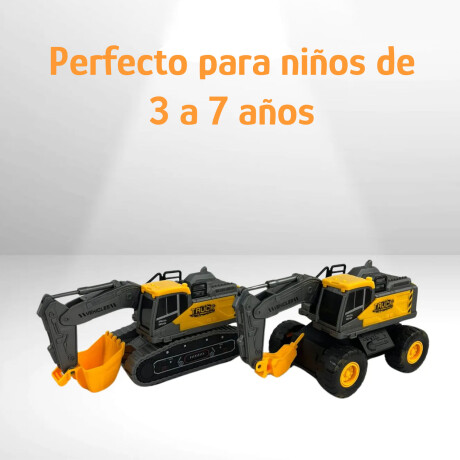 Set Juguetes X6 Máquinas de Construcción Plástico Resistente Amarillo/negro