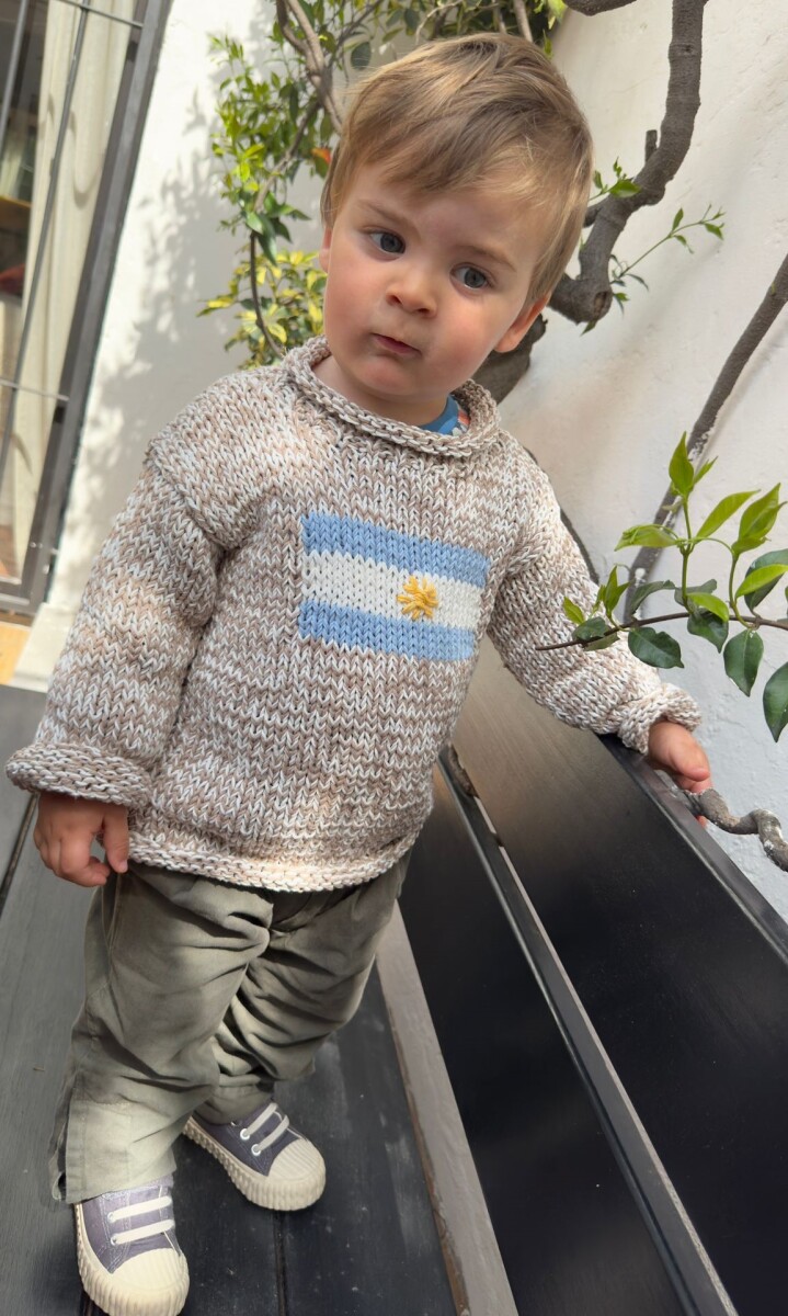 Sweater Flag Guri Argentina - Jaspeado 