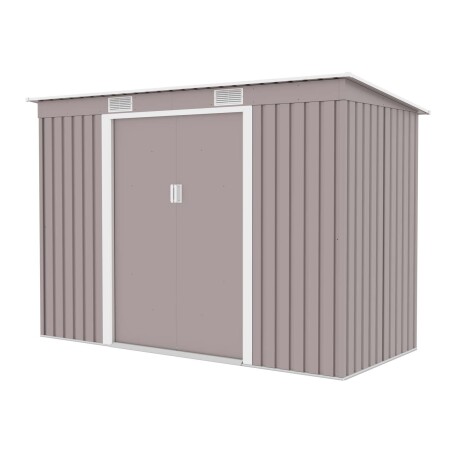 CASITA DE JARDIN ACERO GRIS S2001
