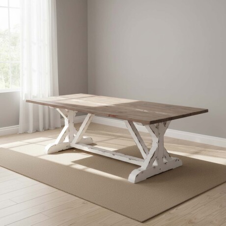 MESA DE COMEDOR PINO BLANCO EM02