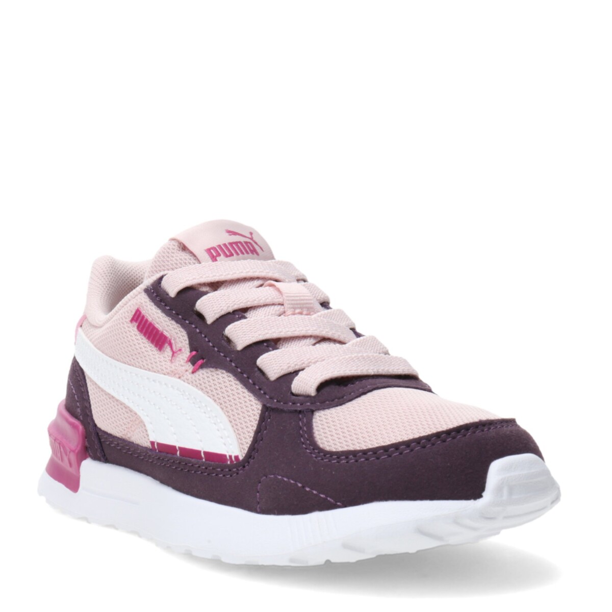 Championes Infantiles Puma Graviton AC - Rosado - Violeta - Fucsia 