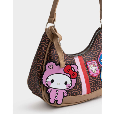 Bandolera Hobo Hello Kitty Kawaii Marron Chocolate