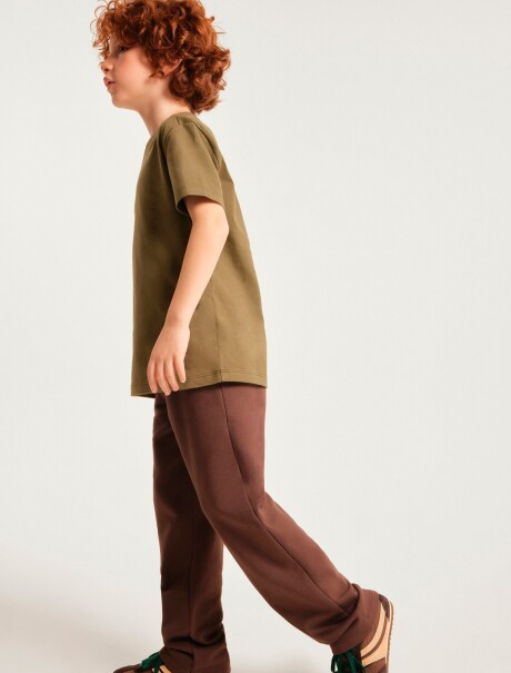 CAMISETA DE ALGODÓN SÚPER CÓMODO INFANTIL VERDE