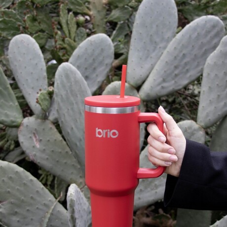 Vaso Térmico brio Con Tapa Sorbito Cup 360 1200ml Rojo