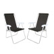 Set X 2 Sillas Altas Conforto Sannet Aluminio NEGRO