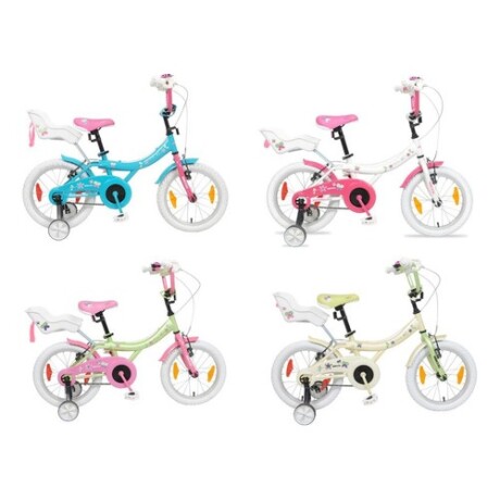 Bicicleta Baccio Mystic Sweet rodado 16 Blanco/Rosa