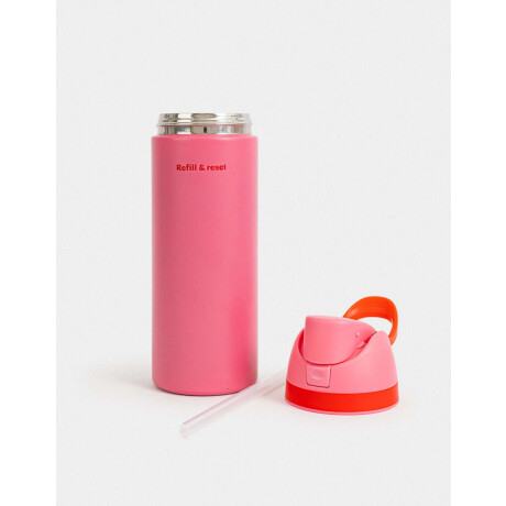 Botella De Acero Fucsia Medio