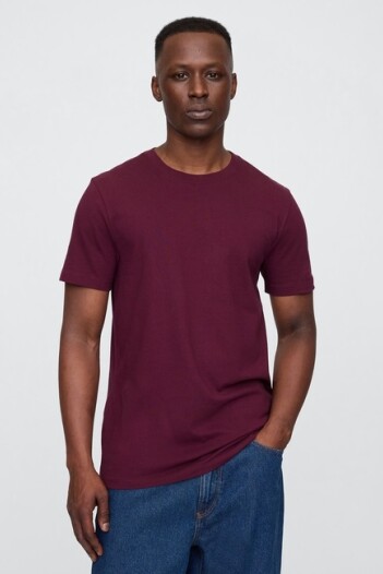 Remera Bàsica Manga Corta Hombre Tuscan Red