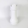 FIGURA AJEDREZ TORRE BLANCO 17X42CM Unica