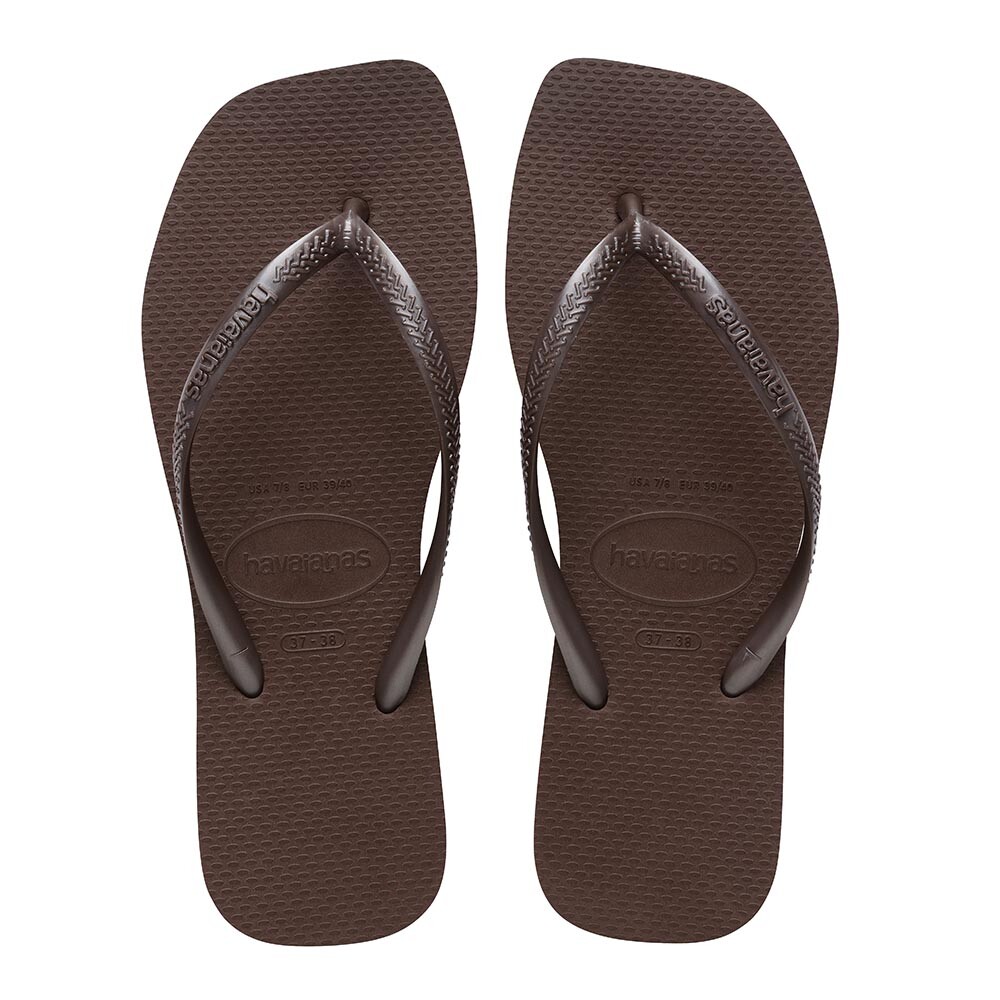 Sandalias Havaianas Slim Square Mujer Cafe