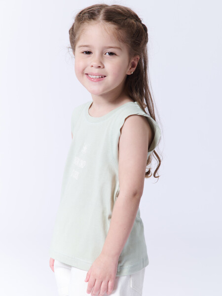 Musculosa básica Cool Verde Pastel