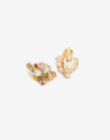 Aros Clips Aros Clips Piedras - Dorado