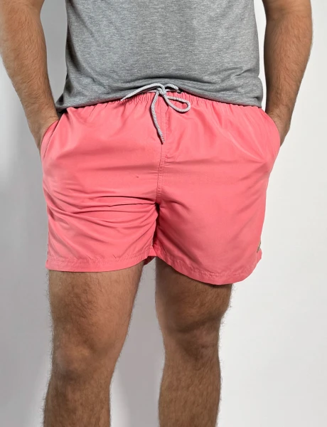 Short de baño liso Salvo Coral