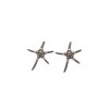 Caravanas Estrella de mar-Plata 925-Sin piedra-CA3479 sinpiedra