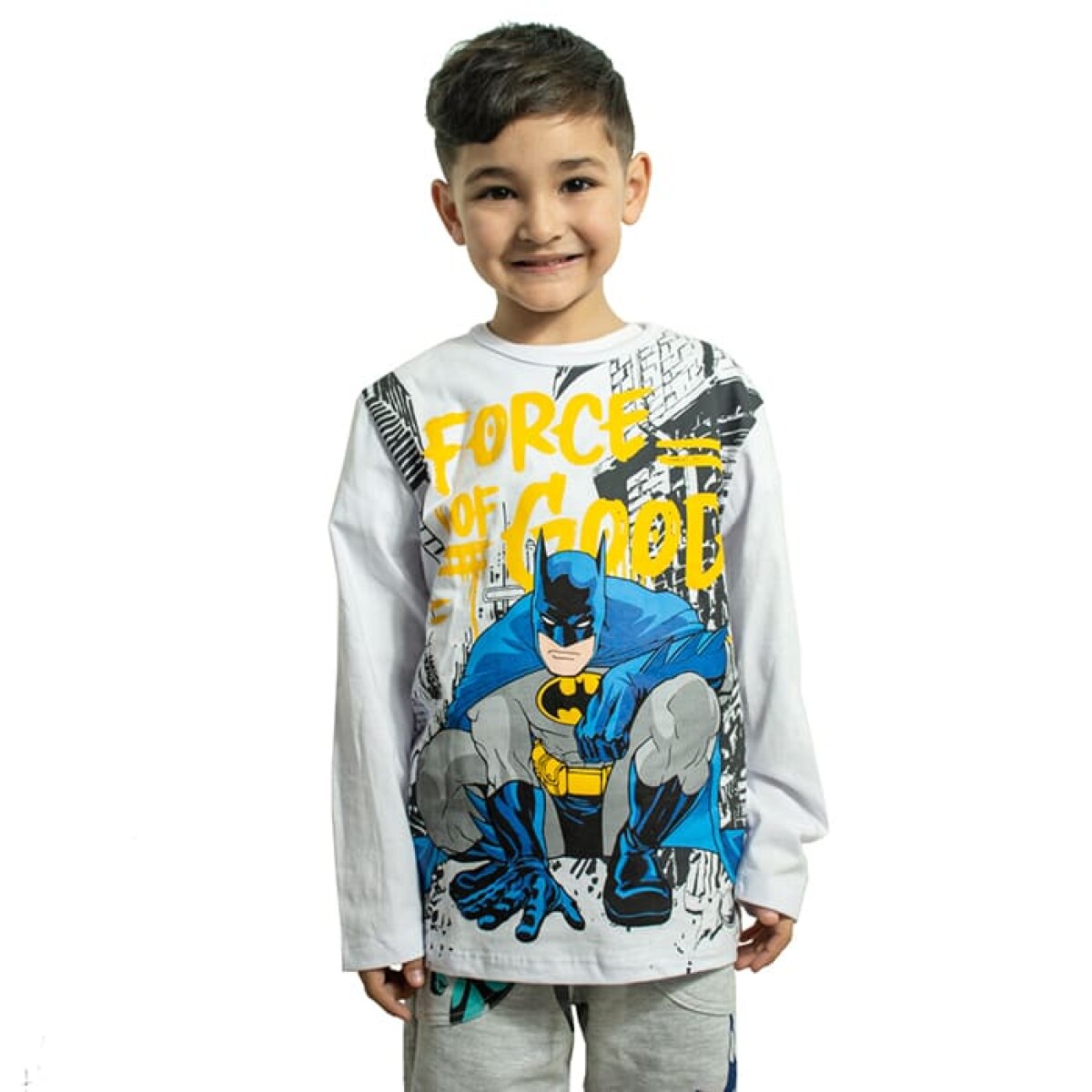 Remera DC Batman de Niños - BAII2315441 - Blanco 