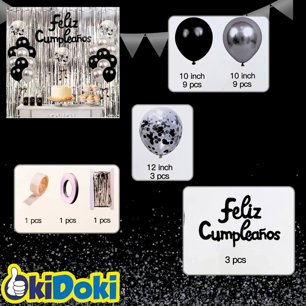 Set De Globos Y Decoracion Para Cumpleaños Unisex Set De Globos Y Decoracion Para Cumpleaños Unisex