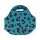 Lunchera de Neopreno Brio Bolso Térmico Bebida Comida c/ Asa Animal Print Verde