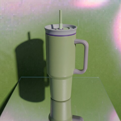 Vaso térmico de acero inoxidable Tumbler 1200ml Verde