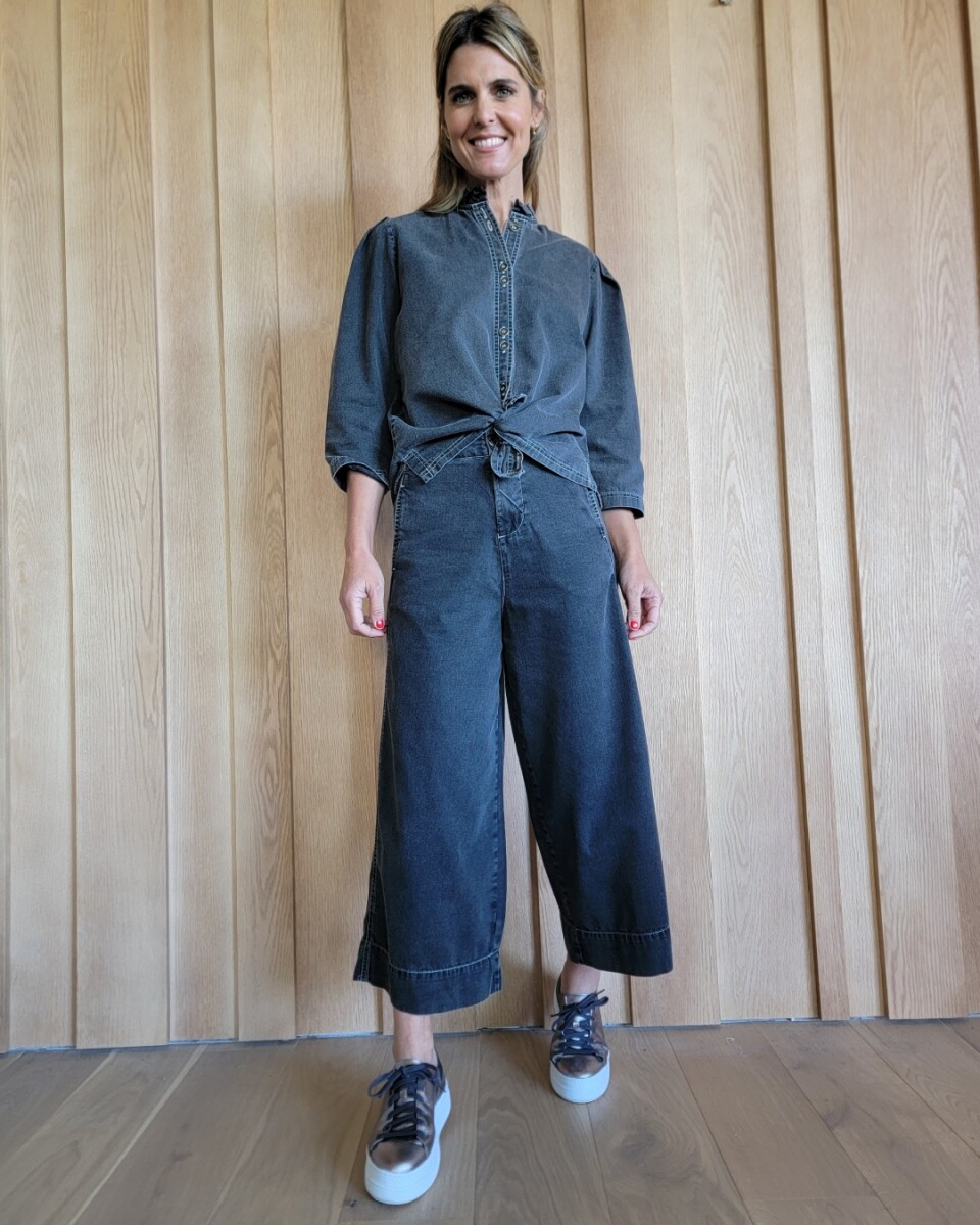Pantalón Romero - Denim Negro picado 