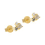 Caravanas Aros Karvik Plata 925 Y Baño De Oro 0