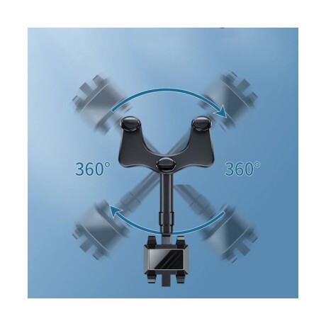 SOPORTE ARTICULADO 180° PARA CELULAR CON AGARRE PARA RETROVISOR 14.5*7.2*7.5CM 001