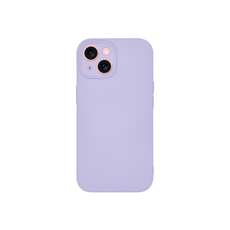 Protector iPhone 15 Plus engomado color lila Protector Iphone 15 Plus Engomado Color Lila