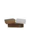 Pack x 20 unid - caja 03 eco 8x12x4,5 cm. REVERSIBLE BLANCO MADERA