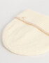 Gorro Romántico Gorro Tejido Con Tag - Blanco Crudo