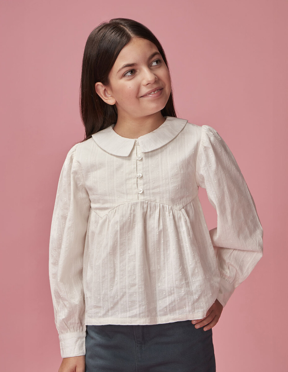 Blusa Canesas Especial - Blanco Roto 